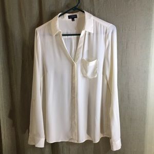 The Limited Cream Button Up Blouse